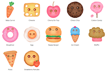 Happy Food Mac OS Icons by bebesushii on DeviantArt