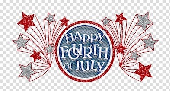 Happy Fourth of July illustration, Happy Fourth Of July Glitter Banner transparent background PNG clipart