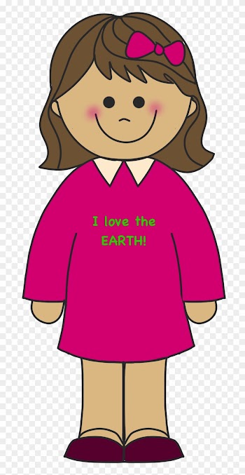 Happy Girl Clipart - Clipart Of A Short Girl