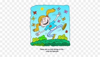 Happy Girl Jumping For Joy - Joy Of Life Clipart