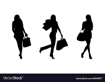 happy girl with shopping bag