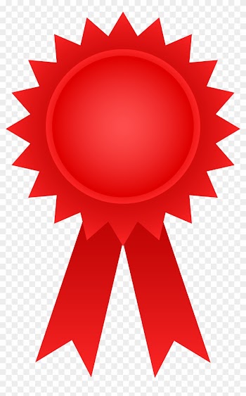 Happy Graduation Award Ribbon Cap Stock Vector - Red Award Ribbon