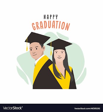 happy graduation character
