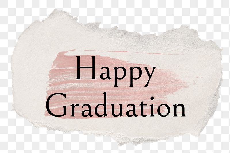 Happy graduation png word sticker | Free PNG - rawpixel