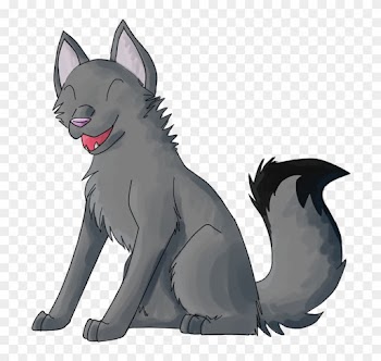 Happy Grey Wolf By Dusk-sky - Grey Wolf Drawing Transparent