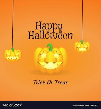 happy halloween background with halloween elements