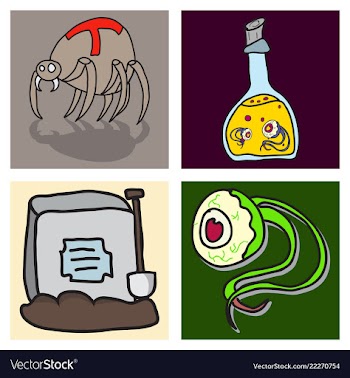 Happy halloween design elements halloween design vector image