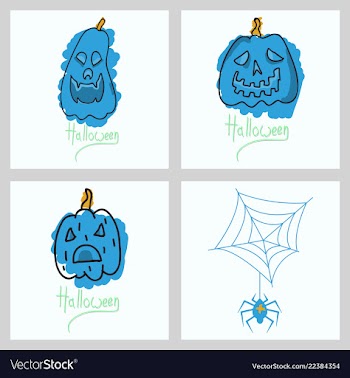 Happy halloween design elements halloween design vector image