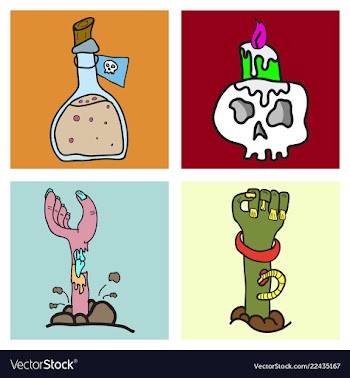 Happy halloween design elements halloween design vector image