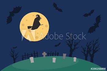 Happy halloween greeting card design
