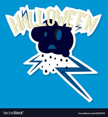 Happy halloween lettering holiday calligraphy for vector image