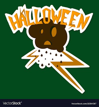 Happy halloween lettering holiday calligraphy for vector image