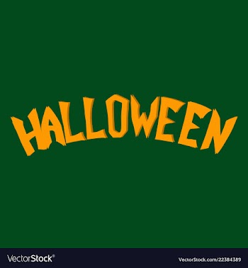 Happy halloween lettering holiday calligraphy for vector image