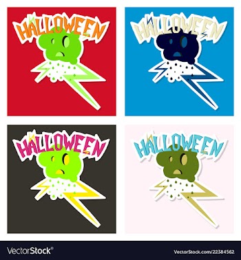 Happy halloween lettering holiday calligraphy for vector image