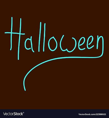 Happy halloween lettering holiday calligraphy for vector image