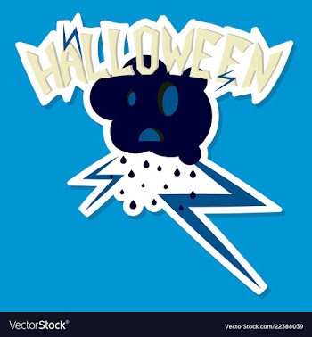 Happy halloween lettering holiday calligraphy for vector image