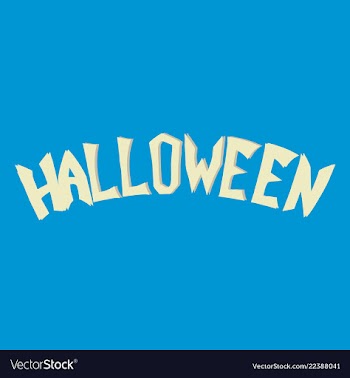 Happy halloween lettering holiday calligraphy for vector image