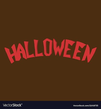 Happy halloween lettering holiday calligraphy for vector image
