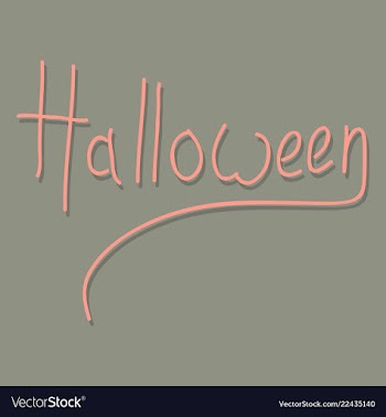 Happy halloween lettering holiday calligraphy for vector image