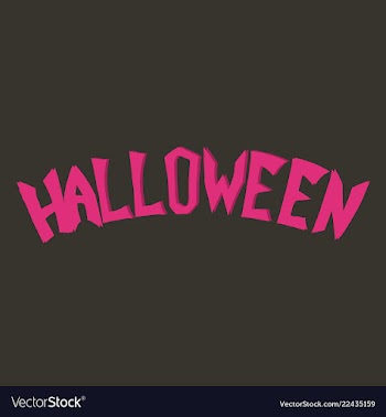 Happy halloween lettering holiday calligraphy for vector image