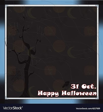 Happy Halloween night Background Converted vector image