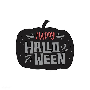Happy Halloween on a pumpkin vector | Free stock vector - 497032
