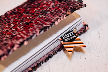 Happy Halloween paperclip in a notebook 3