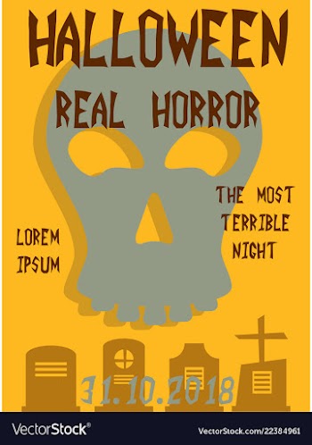 Happy halloween poster vector image