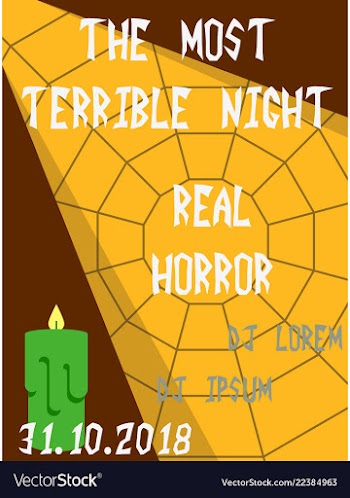 Happy halloween poster vector image