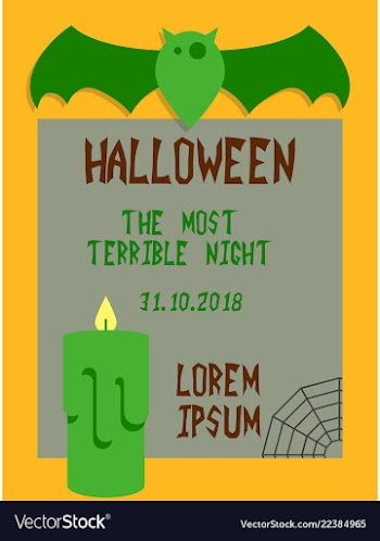 Happy halloween poster vector image