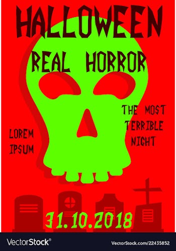 Happy halloween poster vector image