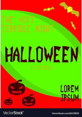 Happy halloween poster vector image
