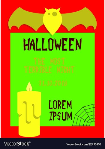 Happy halloween poster vector image