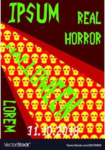 Happy halloween poster vector image