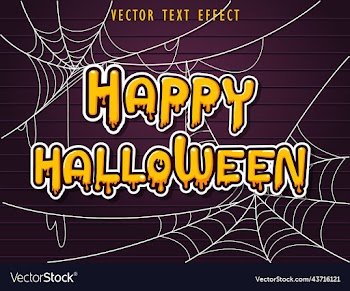 happy halloween text effects editable text style