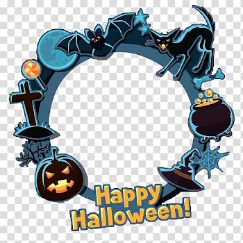Happy halloween transparent background PNG clipart