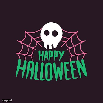 Happy Halloween with a skull typography vecto.. | Free stock vector - 497040