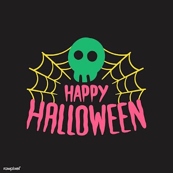 Happy Halloween with a skull typography vecto.. | Free stock vector - 497060
