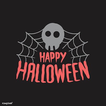 Happy Halloween with a skull typography vecto.. | Free stock vector - 497068