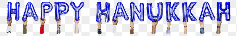 Happy Hanukkah word png, hands | Free PNG - rawpixel