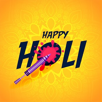 Happy holi indian traditional festival background Free Vector