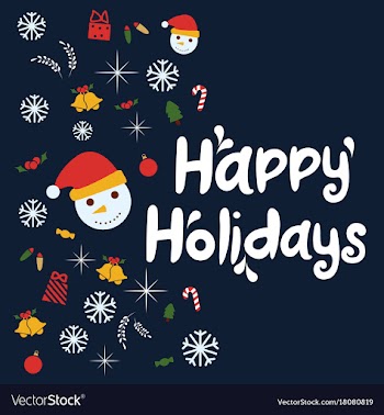 Happy holidays background vector image