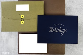 Happy holidays greeting design mockup | Free stock psd mockup - 516269