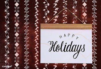 Happy holidays greeting design mockup | Free stock psd mockup - 516411