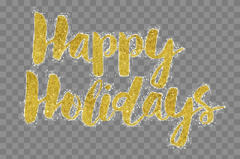 Happy Holidays PNG Image