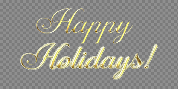 Happy Holidays Text