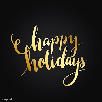Happy holidays typography style vector | Free stock vector - 517976