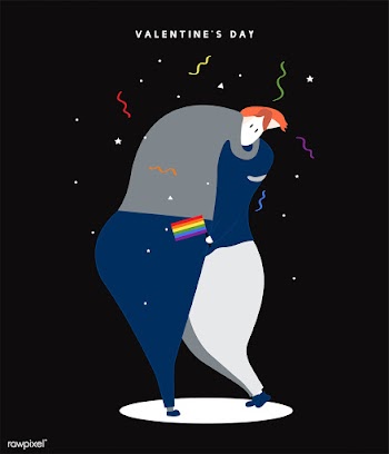 Happy homosexual Valentine's day concept .. | Free stock vector - 457350