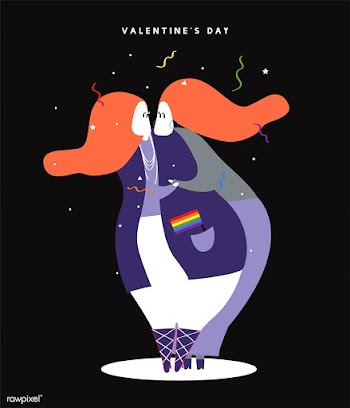 Happy homosexual Valentine's day concept .. | Free stock vector - 457368