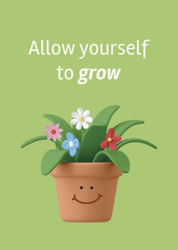 Happy houseplant poster template, self-love | Free Vector Template - rawpixel